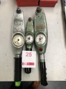 Three MHH torque wrenches (2 x 1/2" and 1/4") (Located Upminster)