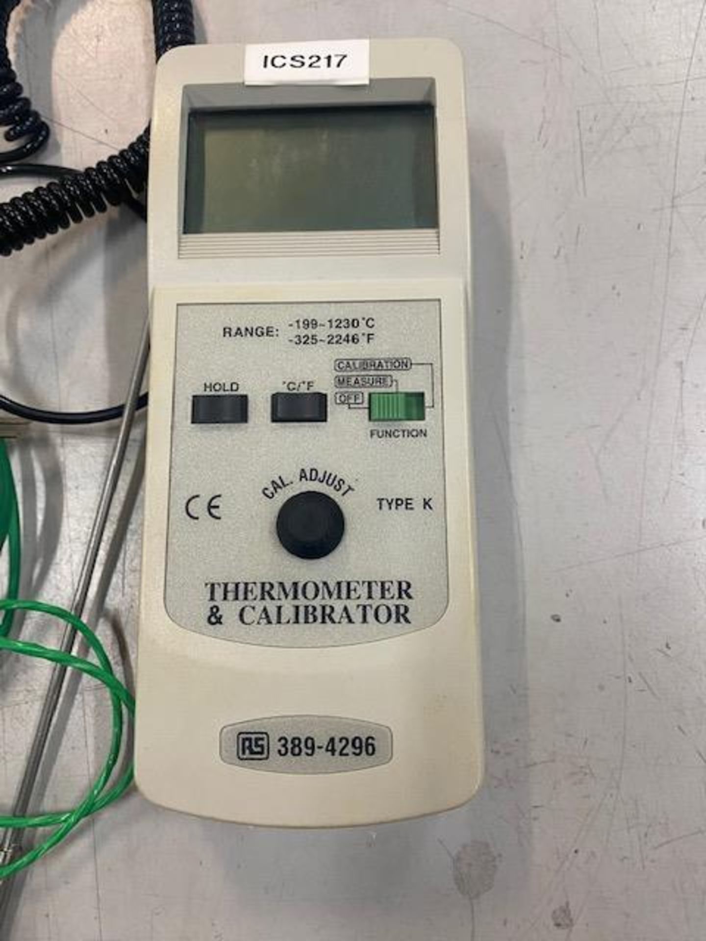 RS 389-4296 thermometer and calibrator, S/N 1208557 (Located Upminster) - Image 2 of 5