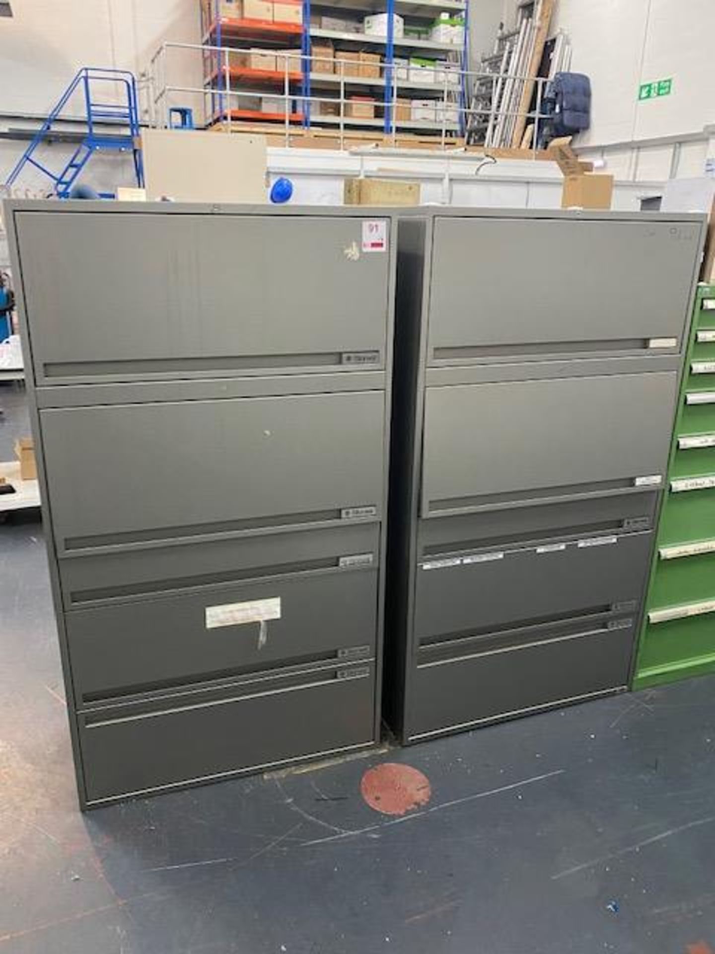 Two Storwal two-section three-drawer storage units with contents to include large sockets and spanne - Image 2 of 9