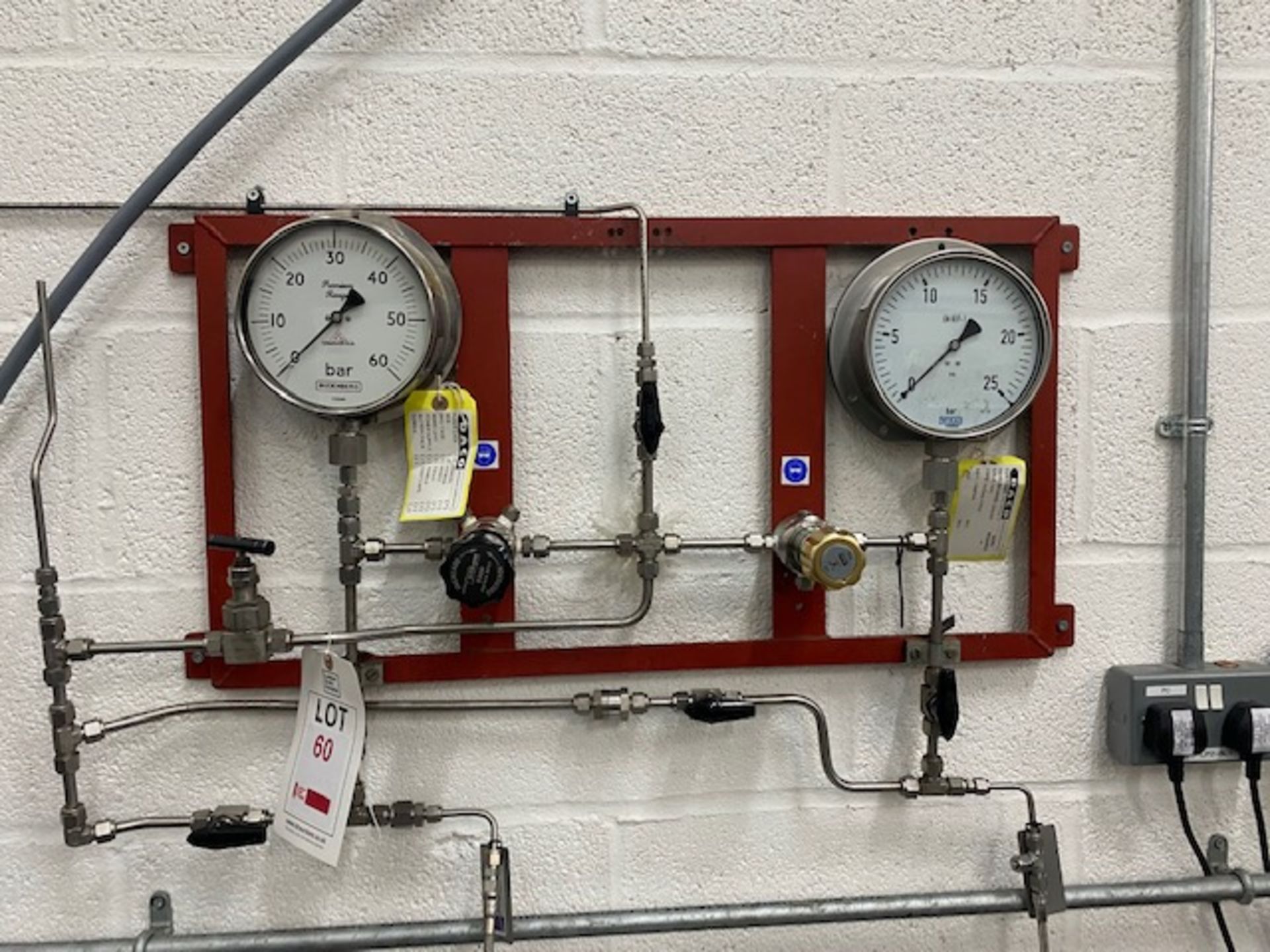 Purpose built pressure testing rig (Located Upminster)