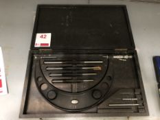 Mitutoyo 6-10" micrometer set with case (Located Upminster)