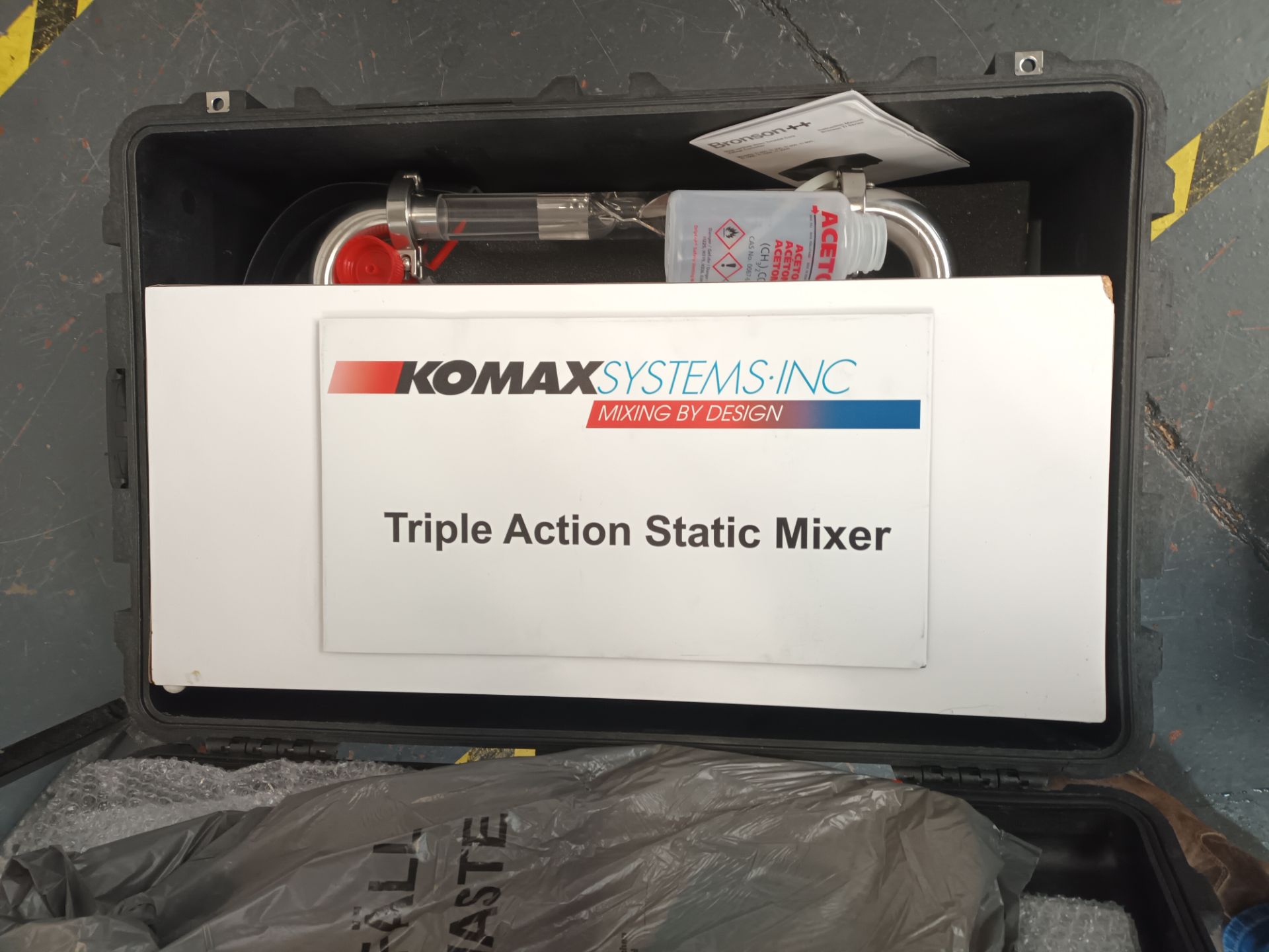 Komax Systems triple action static mixer (Located Milton Keynes)