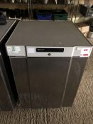 Gram K210RG3N stainless steel under counter single refrigerator, serial no. 10058154