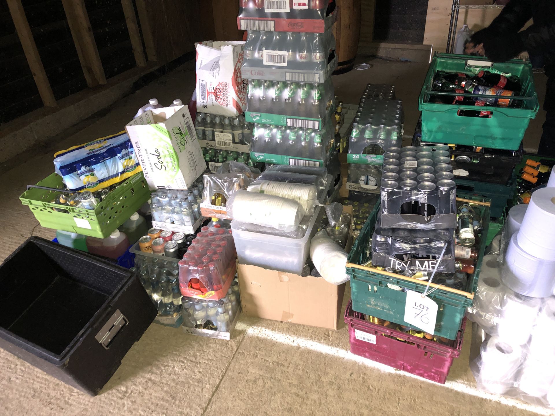 Quantity of alcoholic beverages and soft drinks, mixers, cooking oil, cleaning products, branded - Image 2 of 10