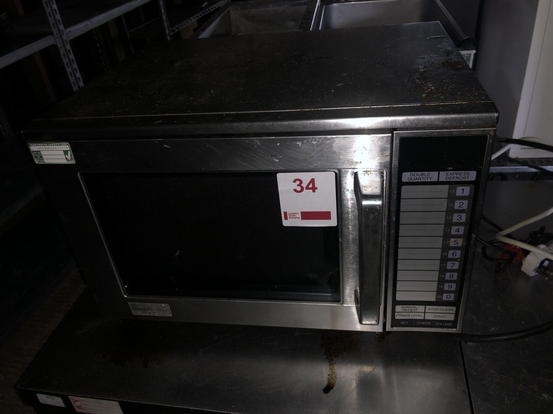 Sharp 1900W R-24AT stainless steel commercial microwave