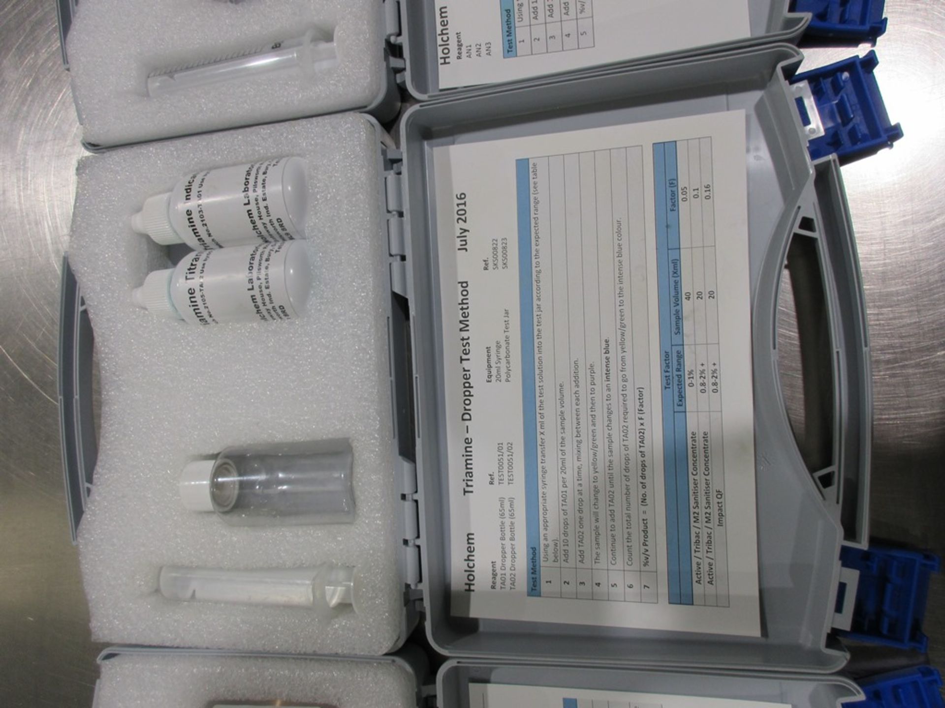 Holchem QAC, Triamine, Anionic and Alkaline dropper test method sets and Conmark C12 digital - Image 3 of 6