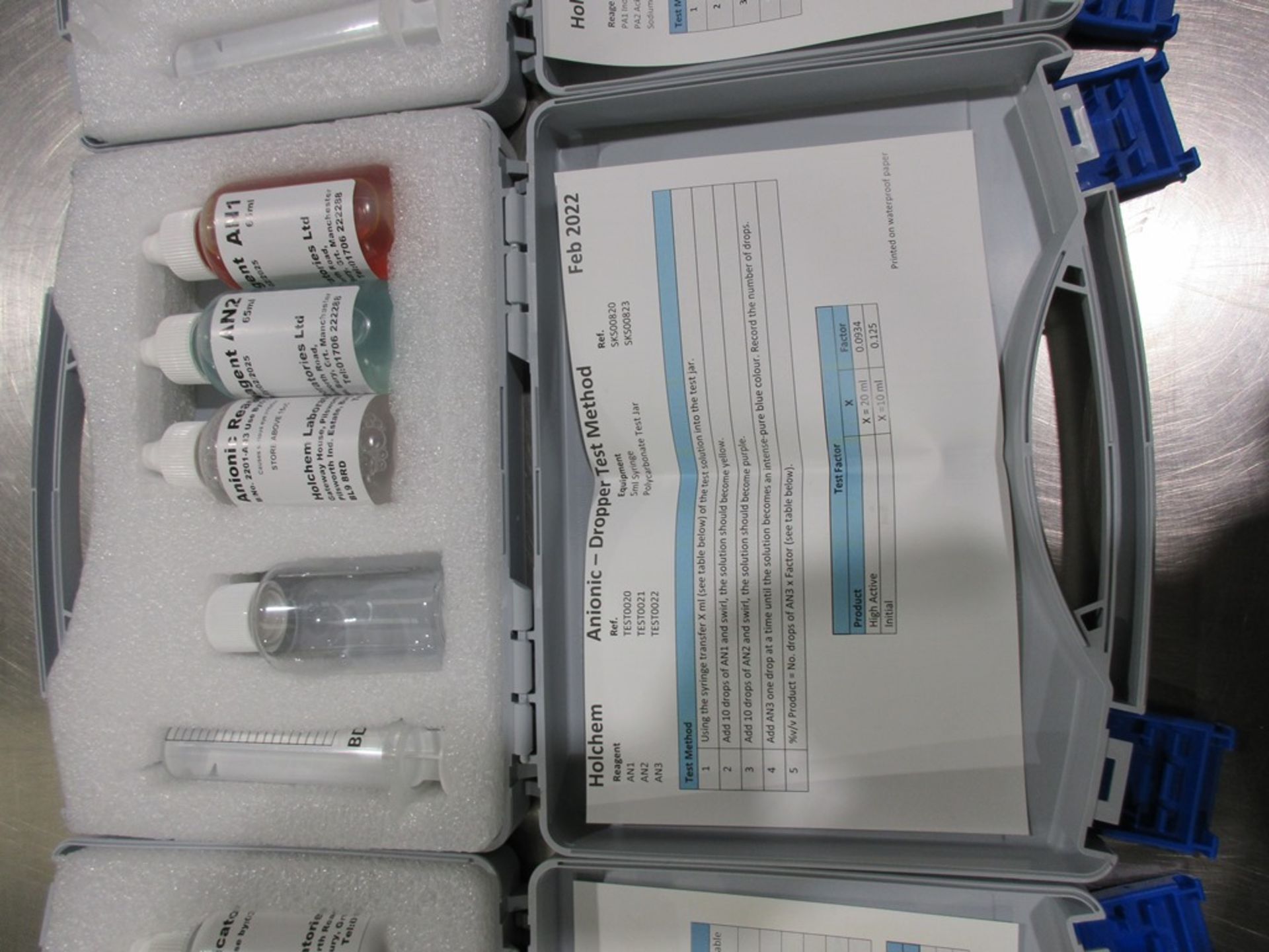 Holchem QAC, Triamine, Anionic and Alkaline dropper test method sets and Conmark C12 digital - Image 4 of 6