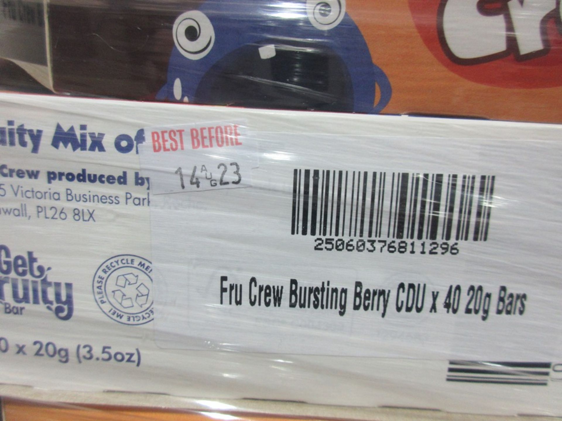 Pallet of approx.260 x 40 x 20g Fruity mix of oat bars - expiry August 2023 - Image 2 of 3