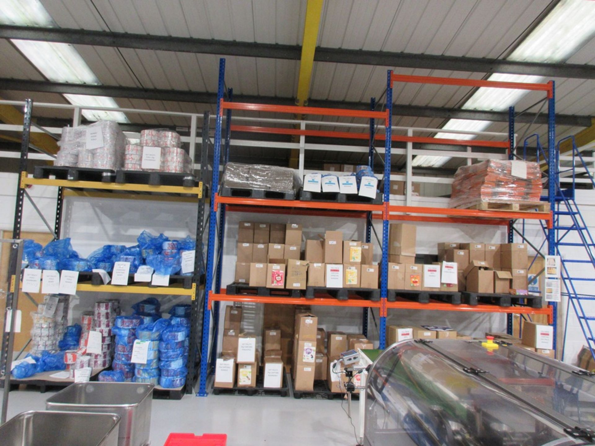 Three bays of various adjustable boltless pallet racking, approx. sizes: 1 x 2.3m x 1.1m x 3.8m / - Image 2 of 5