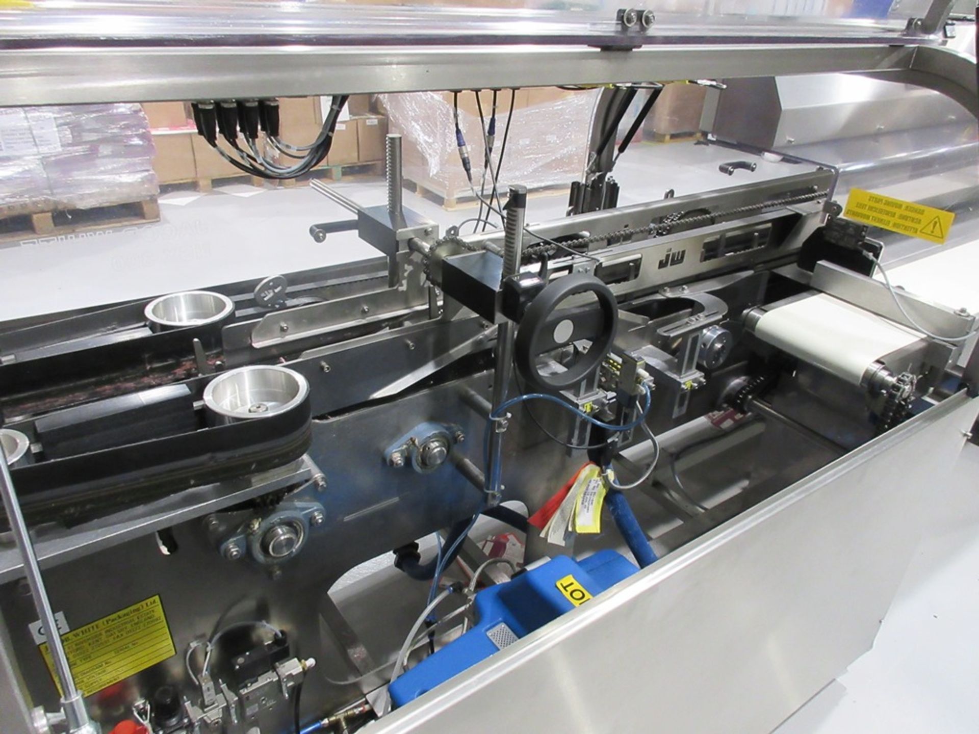 Jacob White NSX3.1 semi automatic cartoning machine, serial no. 477/15E, adjustable size, conveyor - Image 6 of 20