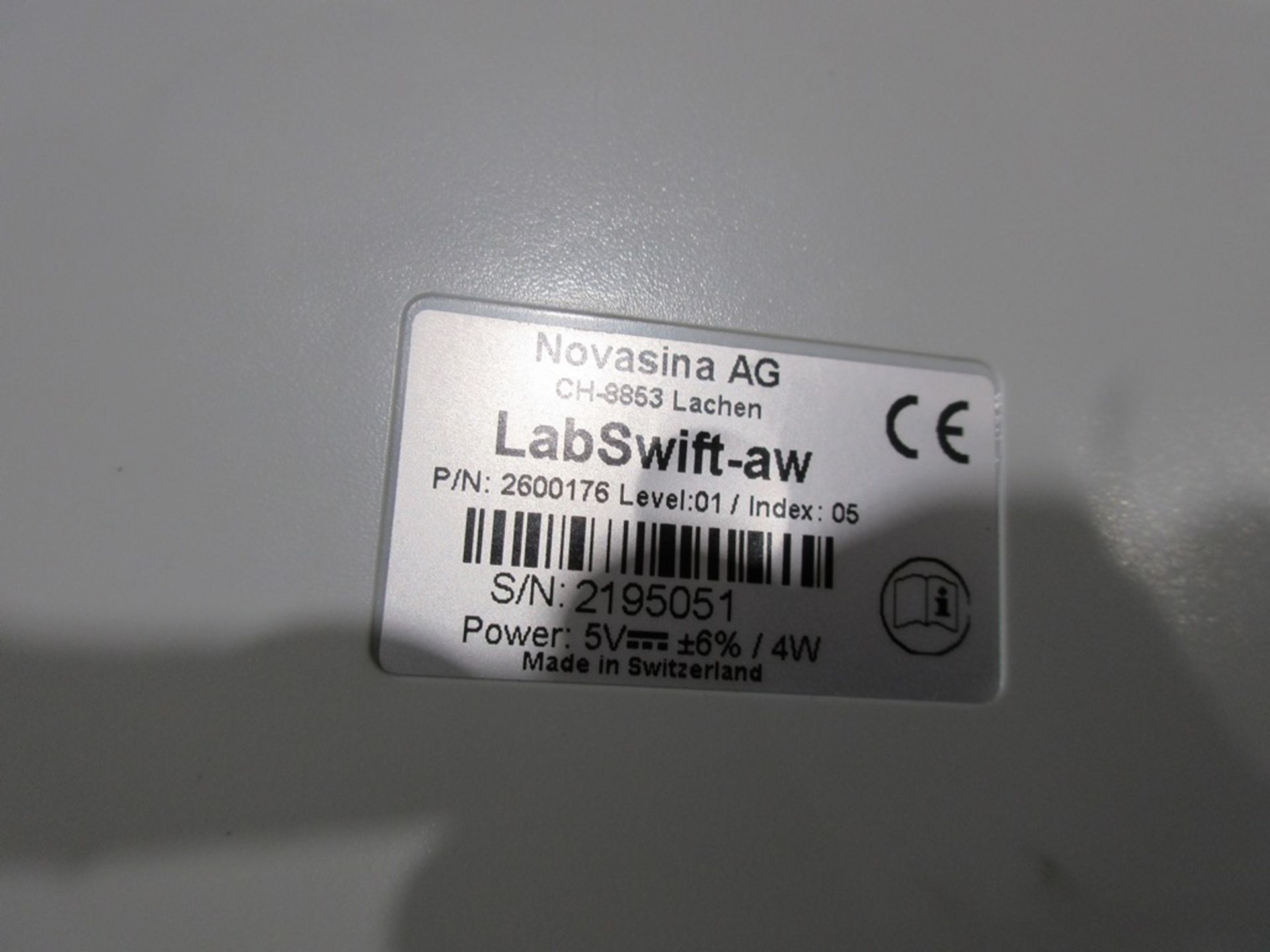 Novasina Lab-swift-aw water activity meter, model CH-8653, serial no. 2195051 - Image 3 of 3