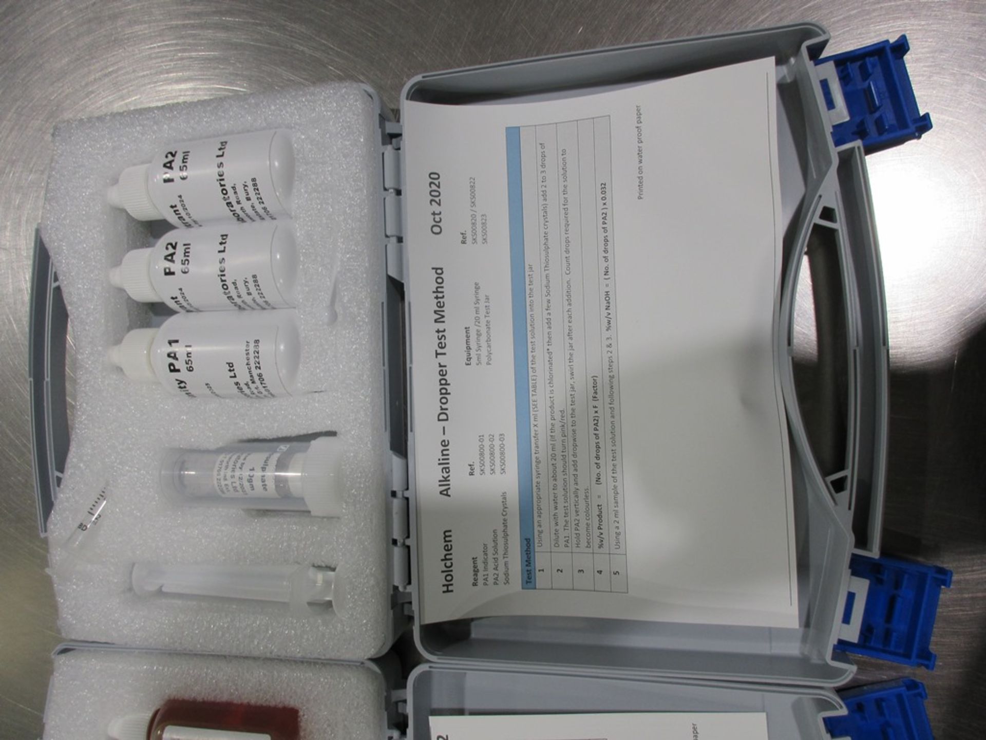 Holchem QAC, Triamine, Anionic and Alkaline dropper test method sets and Conmark C12 digital - Image 5 of 6