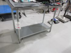 Stainless Steel preparation table with undershelf, size: 1200mm x 600mm x 850mm