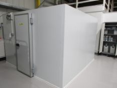 Insulated panel walk-in cold room (no floor), 3m x 3m x 2m with fridge unit, Danfoss Optyma control,