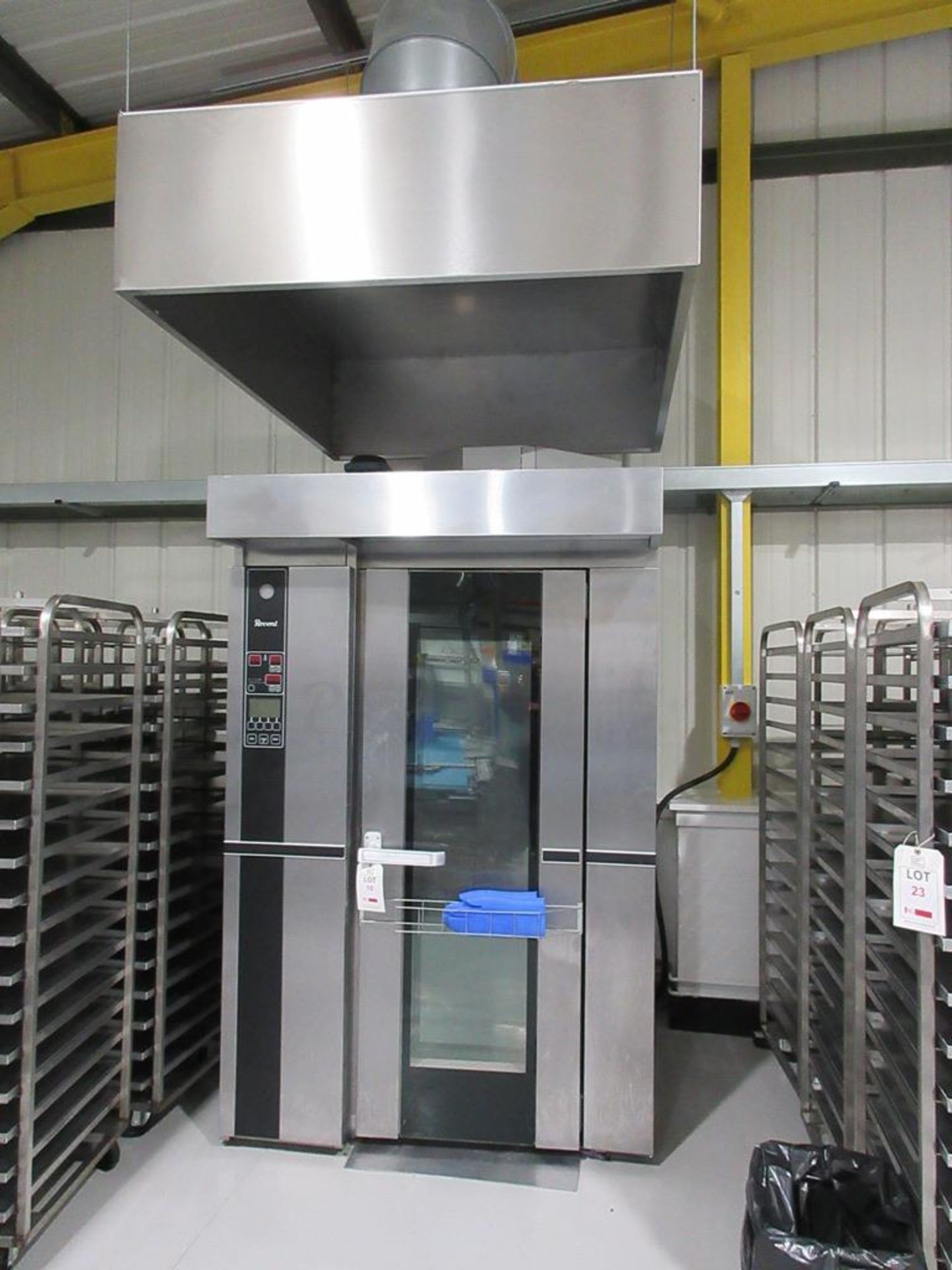 Revent stainless steel electric single rack rotary oven, type 726 EL, serial no. 09.2641.160,