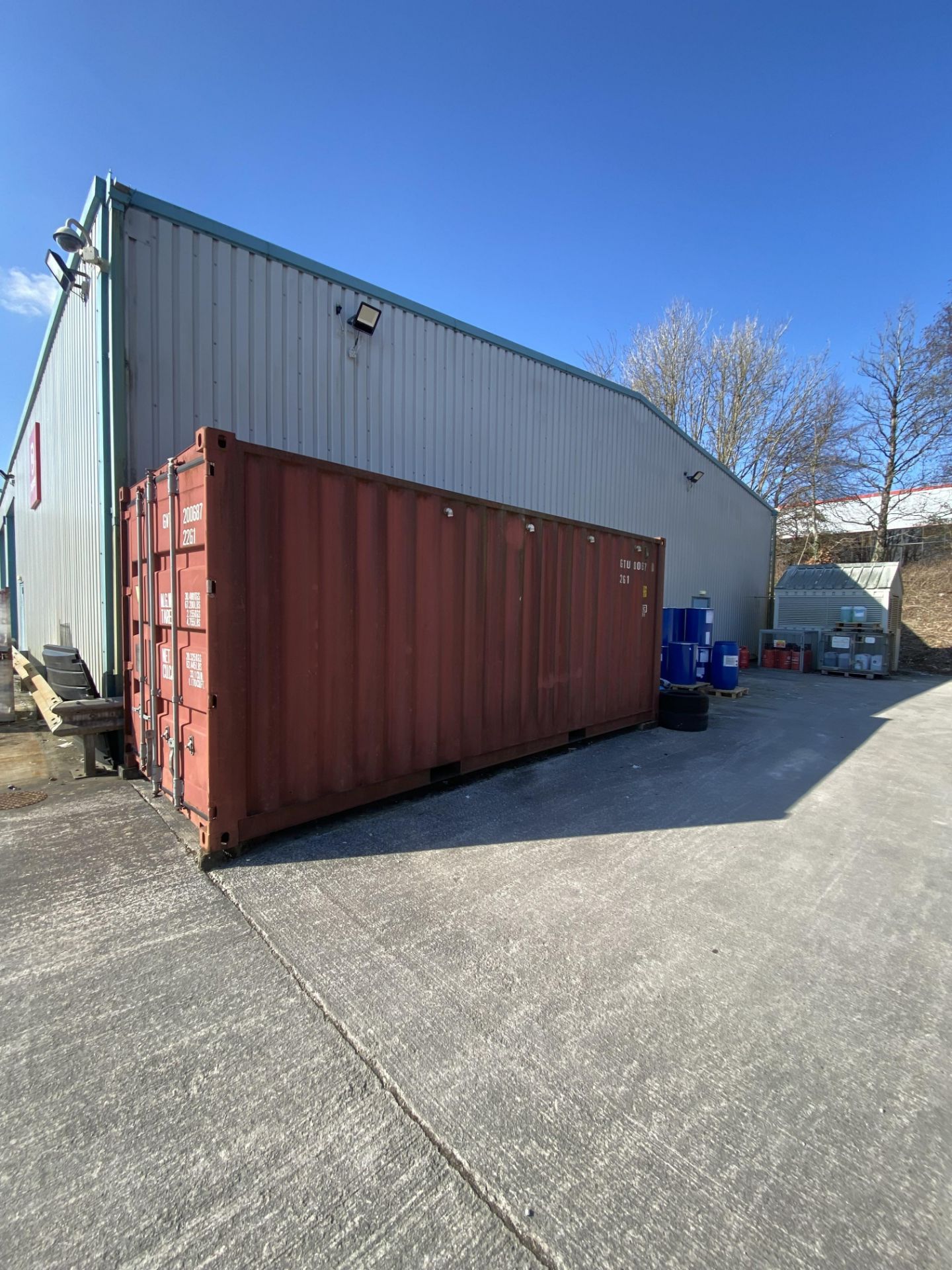 TMC-20E-18 2002 shipping container, red, dry inside, manufacturers no. TP-223209 - Image 3 of 10
