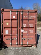 TMC-20E-18 2002 shipping container, red, dry inside, manufacturers no. TP-223209