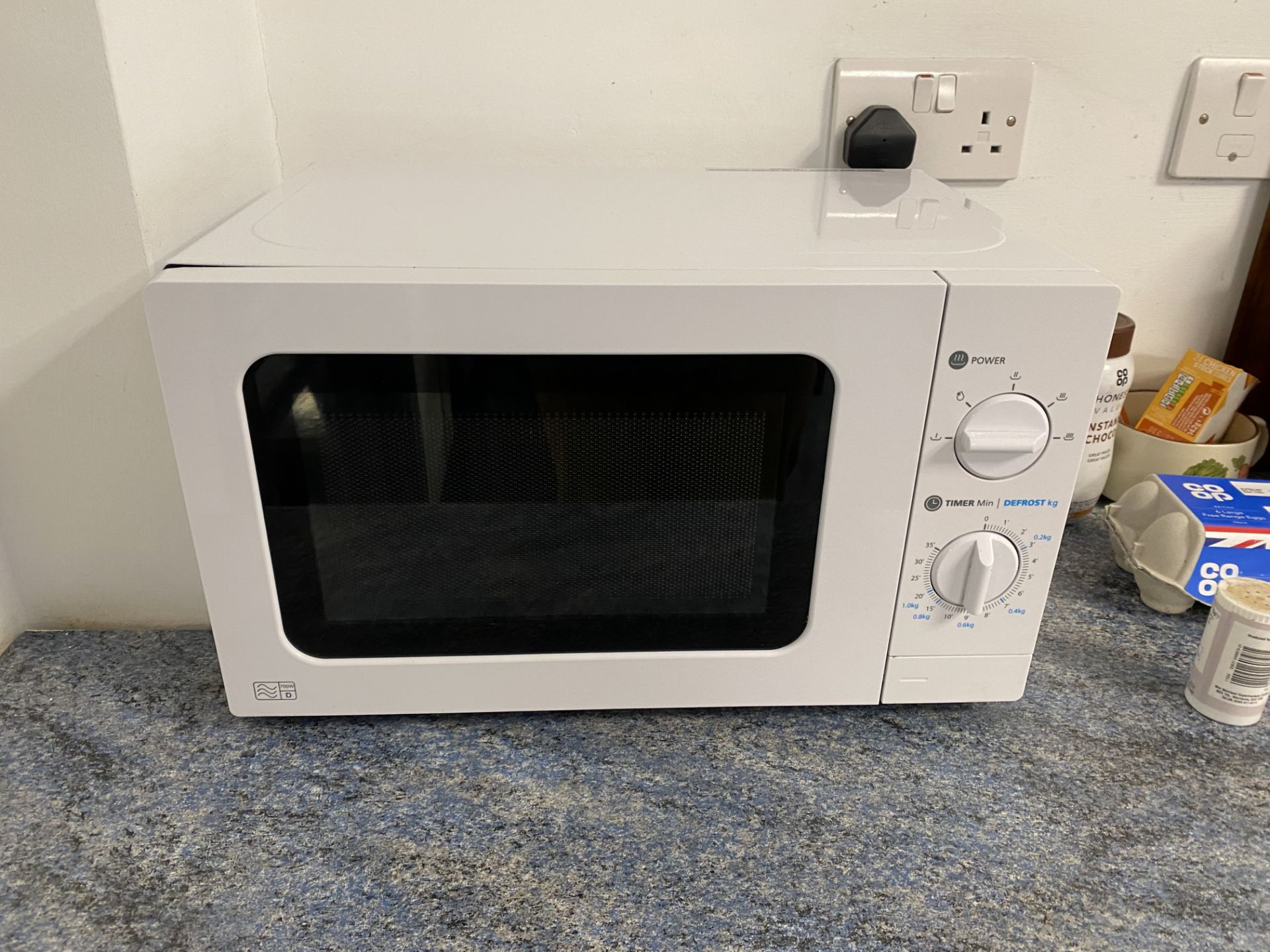 Undercounter refrigerator (unbranded), microwave (unbranded) - Image 2 of 3