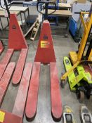 Hydraulic high lift pallet truck (Please note: This lot has no record of Thorough Examination (