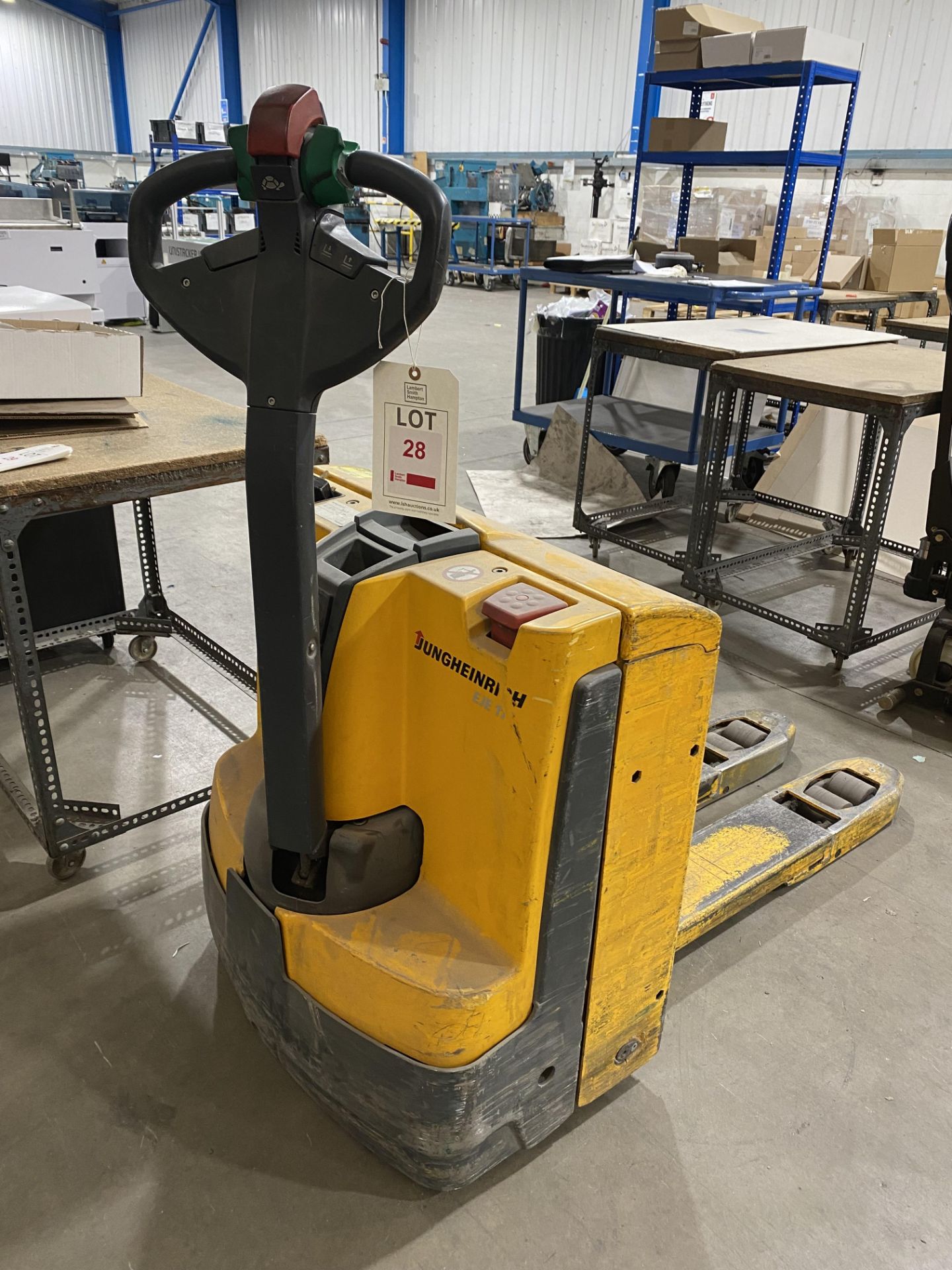 Jungheinrich EJE battery operated pedestrian pallet truck - Image 4 of 6