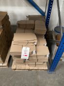 Pallet of flat pack cardboard, 36cm x 21cm