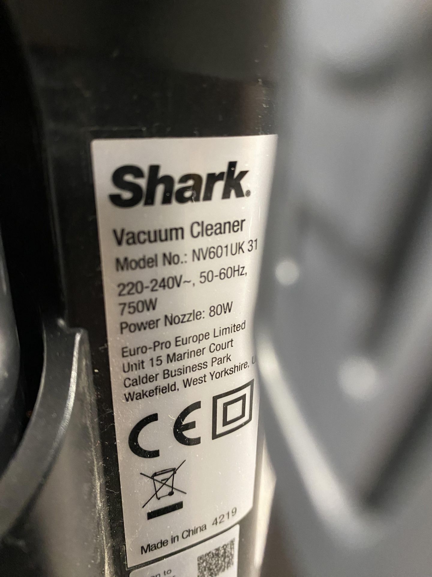 Shark vacuum, model NV601UK31 - Bild 3 aus 4
