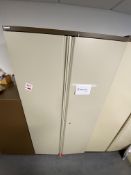 One 4-drawer metal filing cabinet, metal storage cupboard