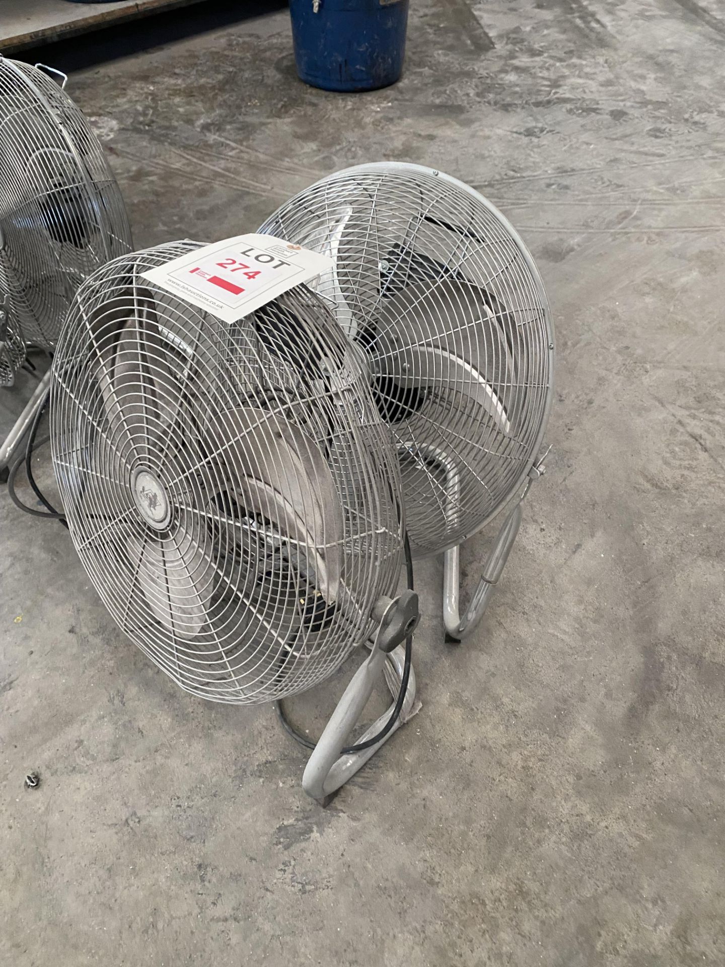 Two stainless steel 3 blade fans - Image 2 of 3