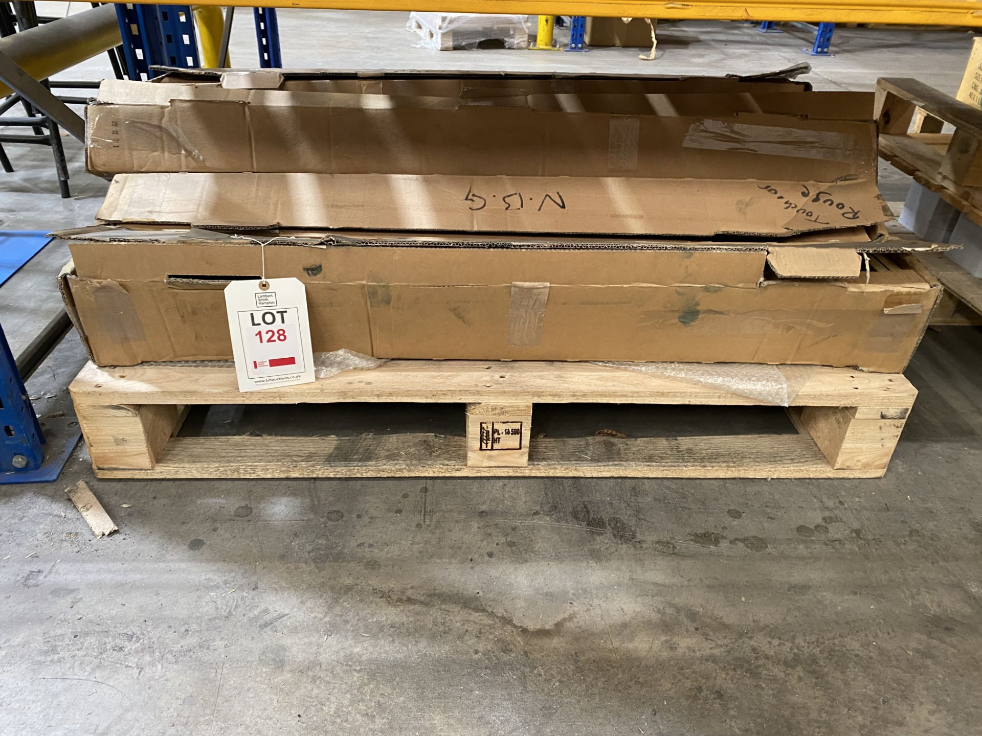 Two pallets of printer rollers