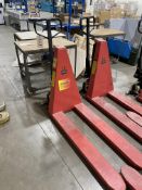 Hydraulic high lift pallet truck (Please note: This lot has no record of Thorough Examination (