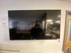 Hisense TV, approx 40" with remote control