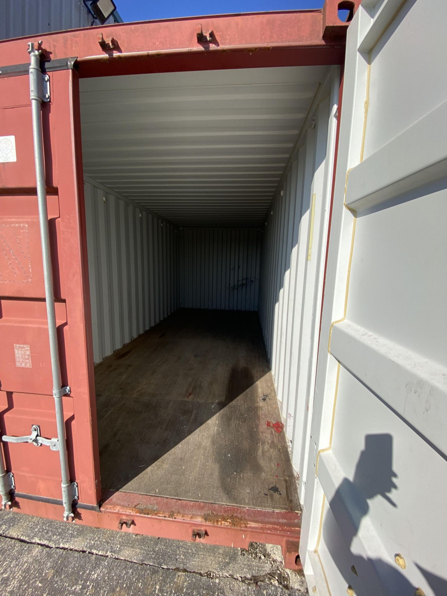 TMC-20E-18 2002 shipping container, red, dry inside, manufacturers no. TP-223209 - Image 5 of 10