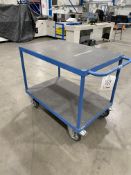 Metal frame wheeled trolley