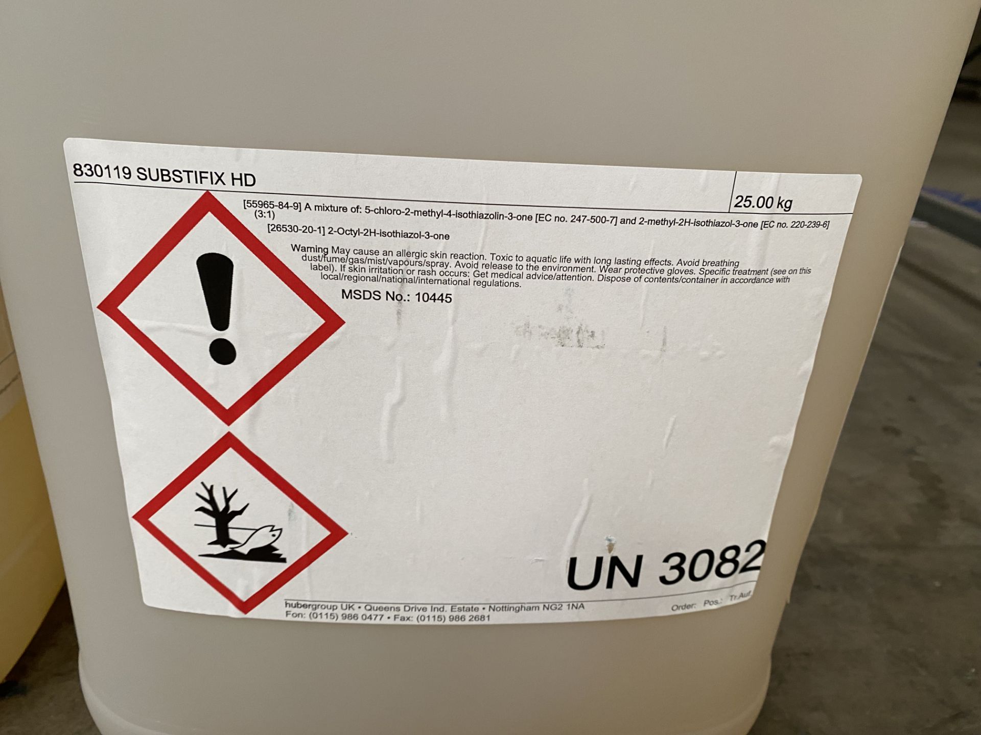 Four x 25kg Substifix HD UN3082 Chemical (** Data Sheet Needed **) - Image 3 of 5