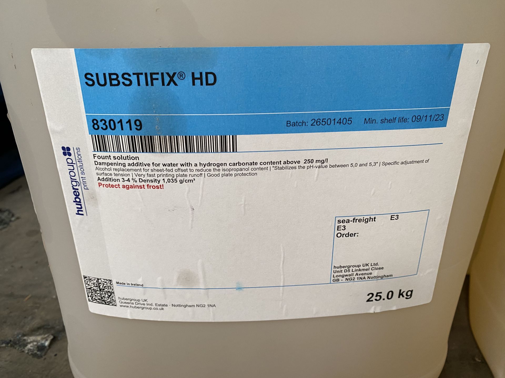 Four x 25kg Substifix HD UN3082 Chemical (** Data Sheet Needed **) - Image 4 of 5