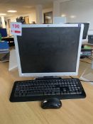 HP L1910 monitor, HP Compaq computer, serial no. CZC3112P8X, with keyboard & mouse