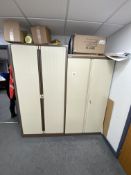 Two large storage cupboards