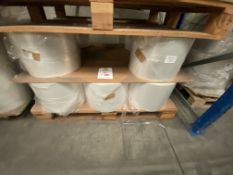 Pallet containing plastic wrap, 10 reels 270mm x 240mm