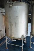 Tanks & Vessels stainless steel single skin vertical cylindrical holding tanks, ref no. CB2411,