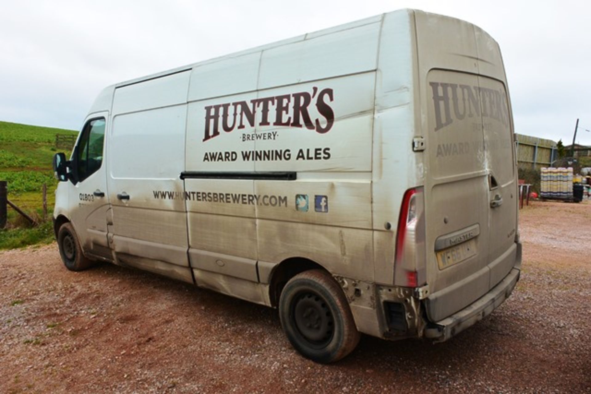 Renault Master panel van, reg no. WF66 UAL (please note: front bumper damage, drivers side panel - Image 5 of 14