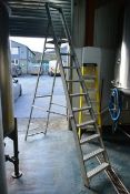 Aluminium 10 tread A frame ladder. This Lot is Located: Black Tor Brewery, Units 5 & 6, Gidleys