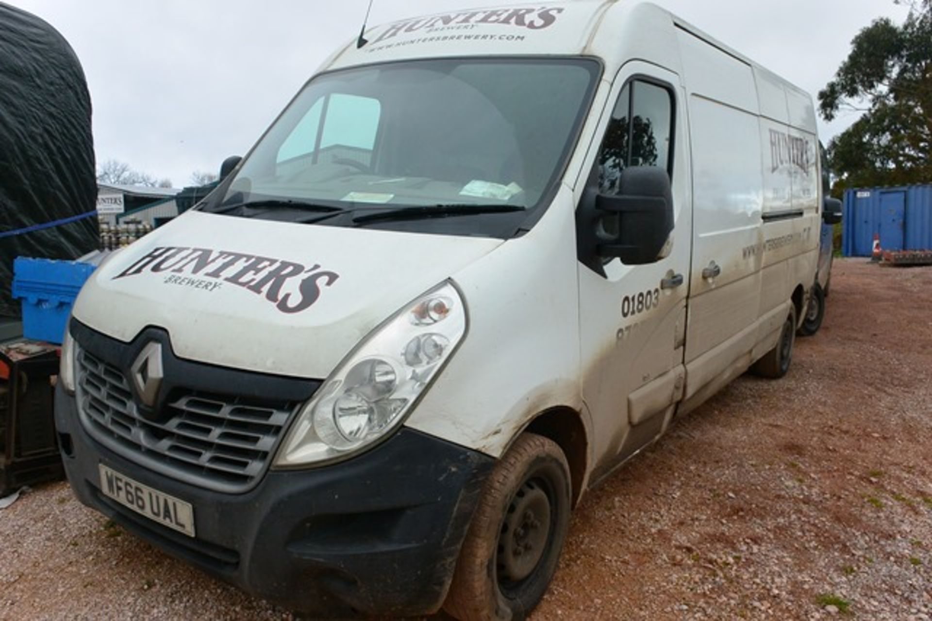 Renault Master panel van, reg no. WF66 UAL (please note: front bumper damage, drivers side panel - Image 8 of 14