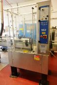 MEB ADL.04 GL stainless steel automatic labelling machine, serial no. 7894 (2004) (3 phase), with
