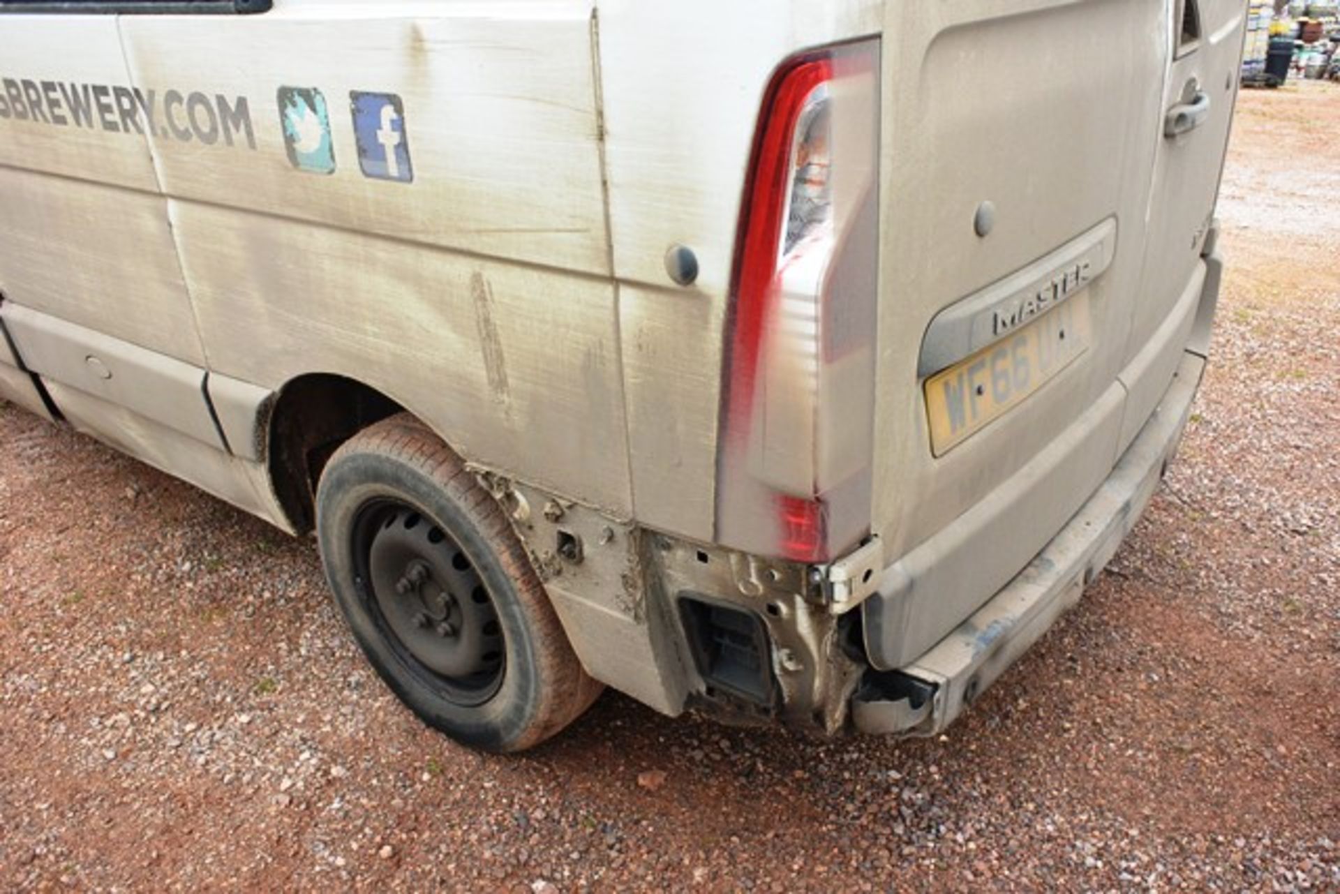 Renault Master panel van, reg no. WF66 UAL (please note: front bumper damage, drivers side panel - Image 12 of 14