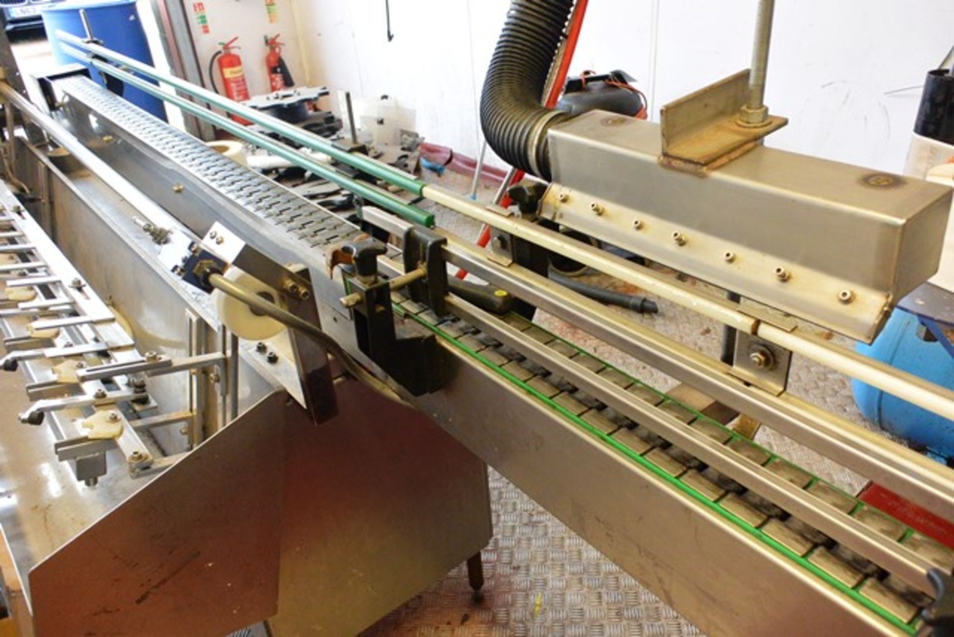 Allowance for stainless steel frame, powered horizontal conveyor, approx belt width 80mm, approx - Image 2 of 5