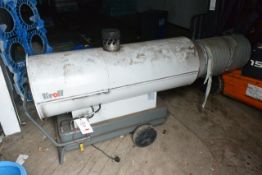 Kroll M:MA91 GmbH marquee blower, Kerosene, serial no. 141016-0024 This Lot is Located: Hunters