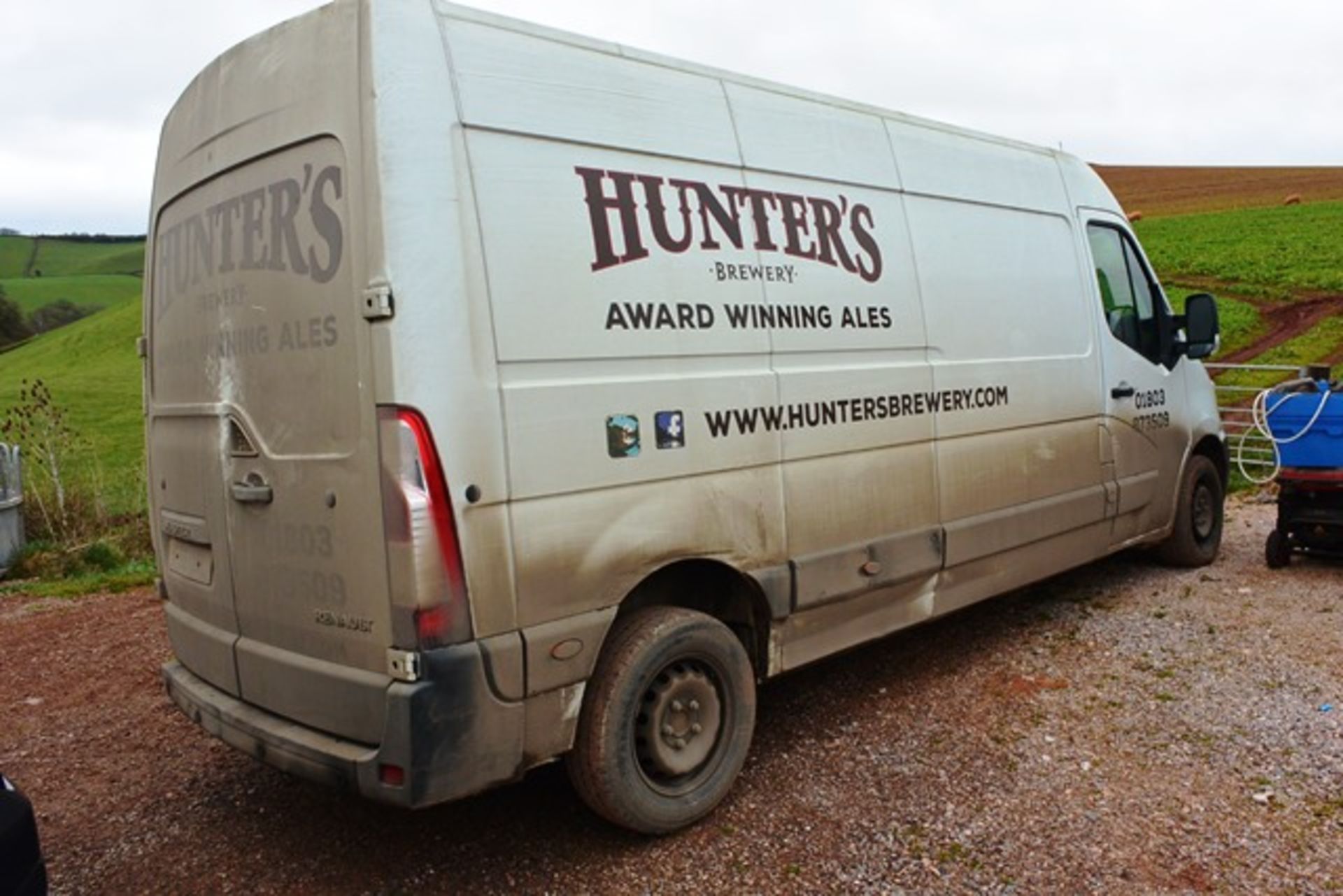 Renault Master panel van, reg no. WF66 UAL (please note: front bumper damage, drivers side panel - Image 4 of 14