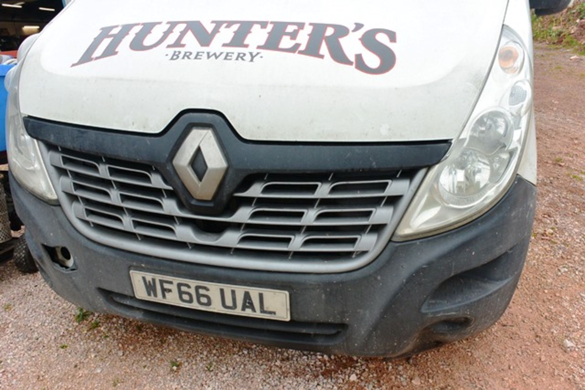 Renault Master panel van, reg no. WF66 UAL (please note: front bumper damage, drivers side panel - Image 9 of 14