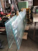 Two laminated glass, approx. 2160mm x 970m