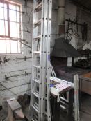 Galico aluminium triple extension ladder